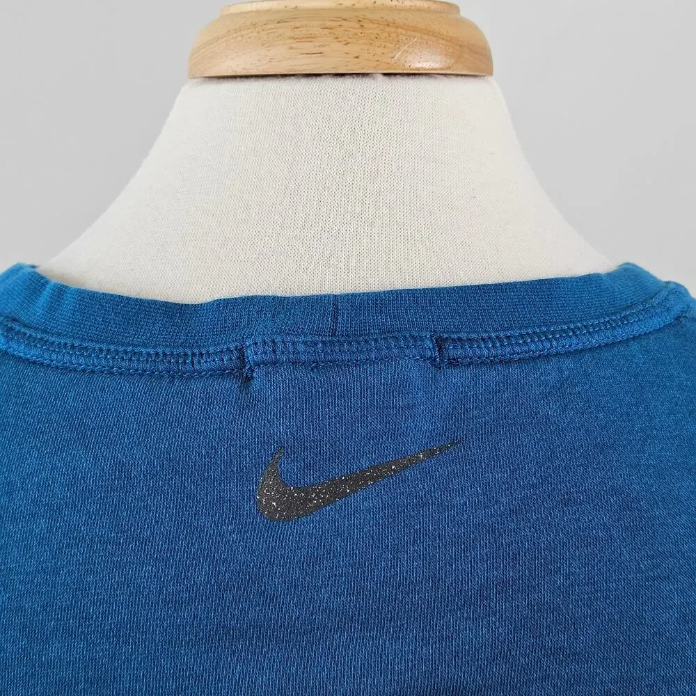 Nike Yoga Therma-Fit Teal Blue Pullover Activewear Sweatshirt | Men's XXL | FLAW